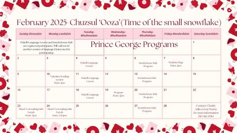 Culture Program February 2025 Calendar